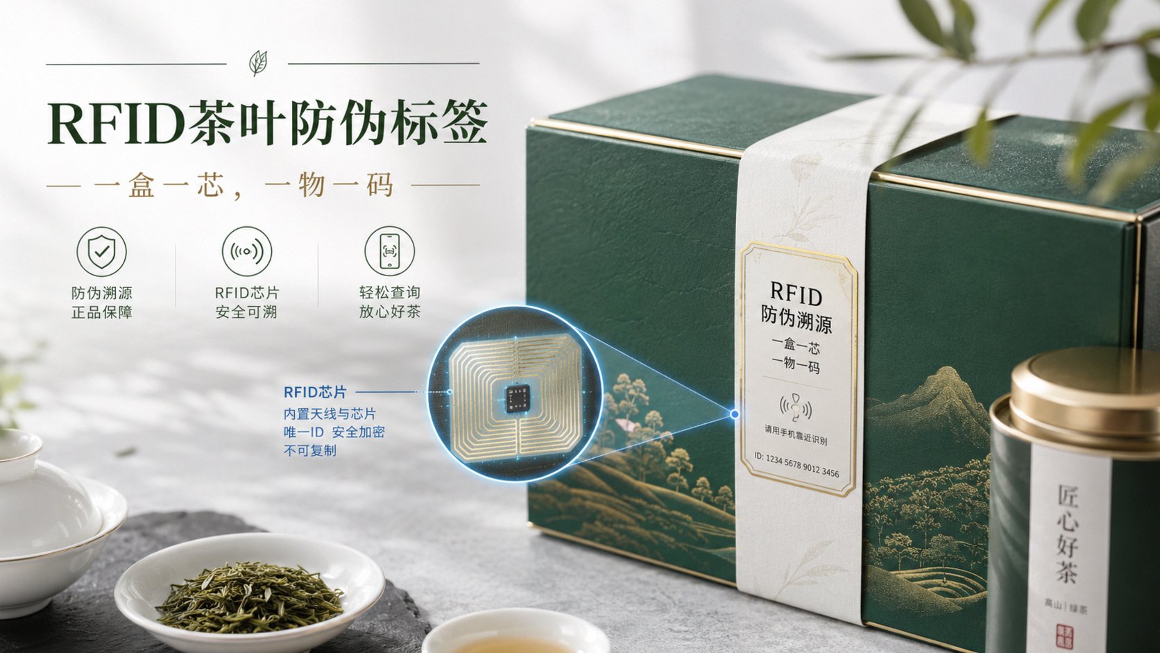 一片茶叶如何拥有“数字身份证”?RFID让茶叶防伪更可靠插图 一片茶叶如何拥有“数字身份证”?RFID让茶叶防伪更可靠插图